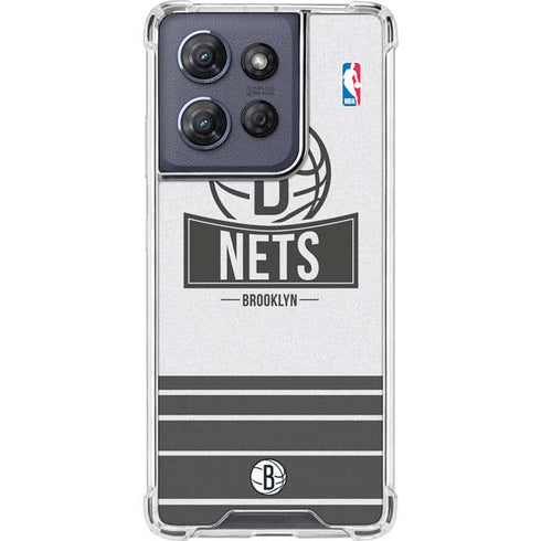 NBA Brooklyn Nets Static Moto G Play 5G (2025) Clear Case